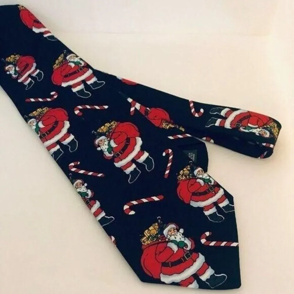 #1723 SANTA WITH GIFT BAG, NECKTIE 56X3.75